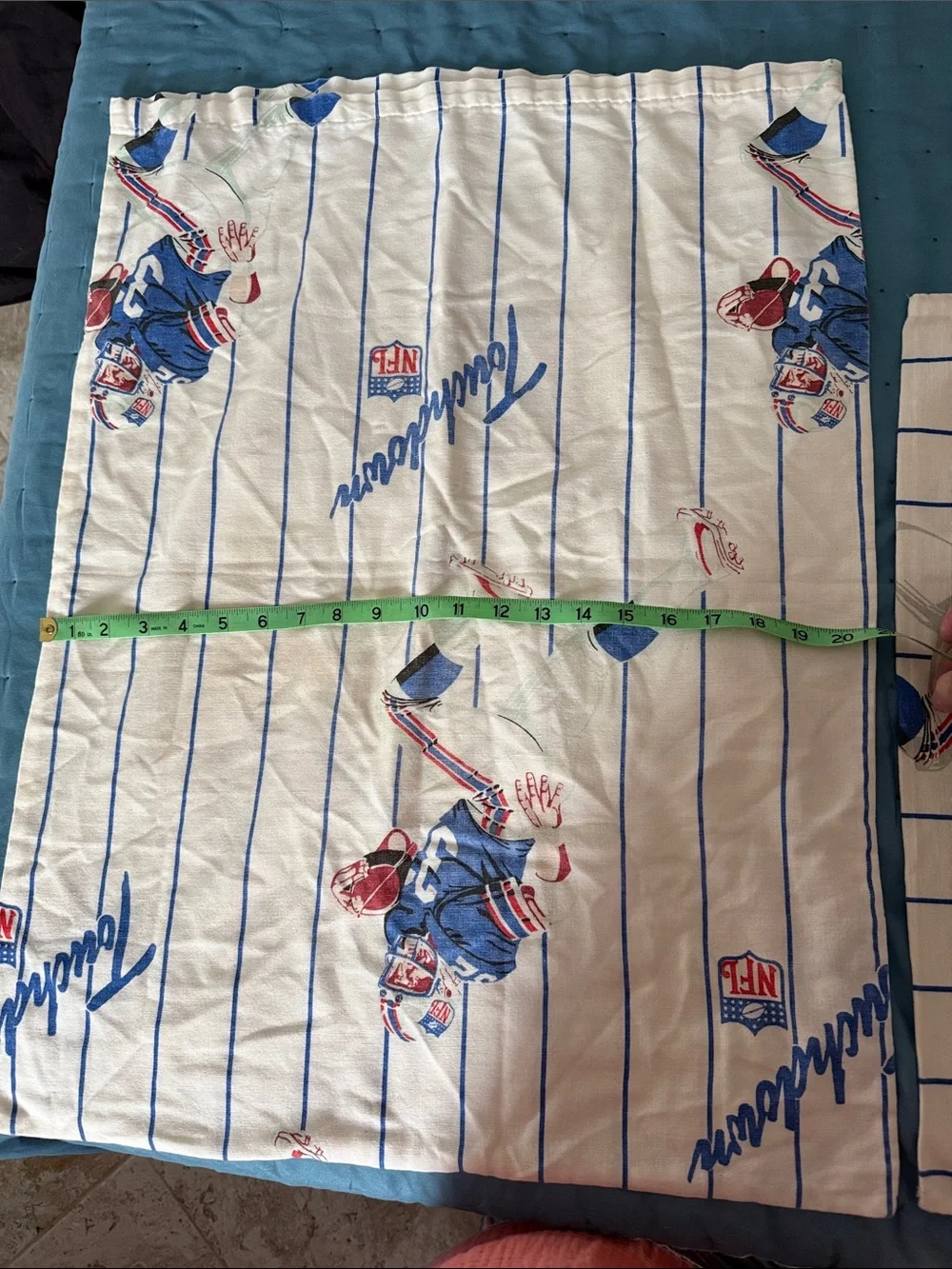 Vintage football pillow cases